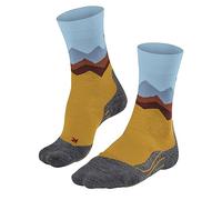 FALKE Women's TK2 Explore Crest W So Wool Thick Anti-Blister 1 Pair Hiking Socks, Yellow Lemonade 1301, 2.5-3.5