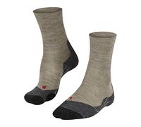 FALKE Women's TK2 Explore Melange W So Wool Thick Anti-Blister 1 Pair Hiking Socks, Green Moon Mist 7765, 5.5-6.5