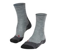 FALKE Women's TK2 Explore Melange W So Wool Thick Anti-Blister Hiking Socks 1 Pair, Blue Smoke 6333, 7-8