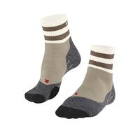 FALKE Women's TK2 Explore Short W Sso Wool Functional Yarn Thick Anti-Blister Hiking Socks 1 pair, Beige Melange 4043, 5.5-6.5