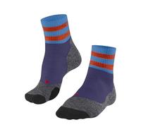 FALKE Women's TK2 Explore Short W Sso Wool Functional Yarn Thick Anti-Blister Hiking Socks 1 pair, Blue Note 6545, 4-5