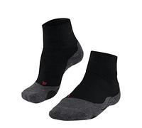 FALKE Women's TK2 Explore Short W Sso Wool Thick Anti-Blister 1 Pair Hiking Socks, Black Black-Mix 3010, 4-5