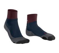 FALKE Women's TK2 Explore Short W Sso Wool Thick Anti-Blister 1 Pair Hiking Socks, Red Barolo 8526 7-8