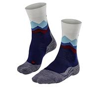 FALKE Women's TK2 Explore W So Wool Thick Anti-Blister 1 Pair Hiking Socks, Blue Dark Night 6177 Crest-O, 7-8