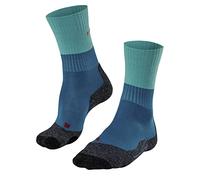 FALKE Women's TK2 Explore W SO Wool Thick Anti-Blister 1 Pair Hiking Socks, Blue (Lagoon 6908), 5.5-6.5