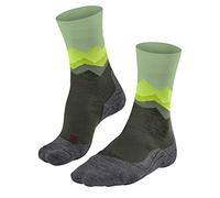 FALKE Women's TK2 Explore W So Wool Thick Anti-Blister 1 Pair Hiking Socks, Green Herb 7754 Crest-O, 2.5-3.5