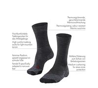 FALKE Women's TK2 Explore W So Wool Thick Anti-Blister Hiking Socks 1 Pair, Beige Natural 4200, 4-5