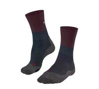 FALKE Women's TK2 Explore W So Wool Thick Anti-Blister Hiking Socks 1 Pair, Red Barolo 8526, 2.5-3.5