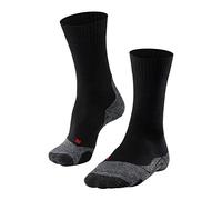 FALKE Women's TK2 Explore W So Wool Thick Anti-Blister 1 Pair Hiking Socks, Black Black-Mix 3010, 8.5-9.5
