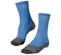 FALKE Women's TK2 Explore W So Wool Thick Anti-Blister 1 Pair Hiking Socks, Grey Morning Sky 6546, 2.5-3.5