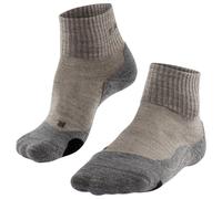 FALKE Women's TK2 Explore Wool Short W Sso Warm Thick Anti-Blister 1 Pair Hiking Socks, Beige Kitt Mouline 4310, 2.5-3.5