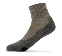 FALKE Women's TK2 Explore Wool Short W Sso Warm Thick Anti-Blister 1 Pair Hiking Socks, Beige Kitt Mouline 4310, 5.5-6.5