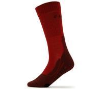 FALKE Women's TK2 Explore Wool W So Breathable Thick Anti-Blister 1 Pair Hiking Socks, Red Scarlet 8280, 7-8