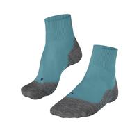 FALKE Women's TK5 Wander Cool Short W Sso Lyocell Functional Yarn Thin Anti-Blister 1 Pair Hiking Socks, Blue Turquoise 6206, 7-8