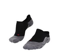 FALKE Women's TK5 Wander Invisible W In Wool Thin Anti-Blister 1 Pair Hiking Socks, Black Black-Mix 3010, 4-5
