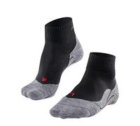 FALKE Women's TK5 Wander Short W Sso Wool Thin Anti-Blister 1 Pair Hiking Socks, Black Black-Mix 3010, 7-8