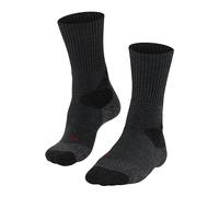 FALKE Women's TKX Expedition W SO Wool Thick Anti-Blister 1 Pair Hiking Socks, Grey (Asphalt Melange 3180) - new, 4-5