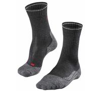 Falke Womens Trekking 2 Wool Silk Socks - Anthracite Melange Grey