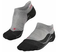 FALKE Women's TK5 Wander Invisible W In Wool Thin Anti-Blister 1 Pair Hiking Socks, Grey Light 3403, 5.5-6.5