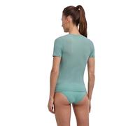 FALKE Women's Ultralight Cool Round Neck W S/s Ts Functional Yarn Quick Dry Base Layer Top 1 Piece, Green Malachite 7527, S
