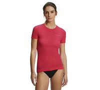 FALKE Women's Ultralight Cool Round Neck W S/s Ts Functional Yarn Quick Dry Base Layer Top 1 Piece, Red Rose 8564, L