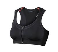 FALKE Women's Versatility Maximum Support Sports Bra - For high impact sports, Black Ι White, 30-40 Ι Cup Sizes A-D, 1 Piece - For running, horse riding (shock absorber, seamless finish, quick dry)
