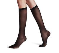 FALKE Women's Vitalize 20 DEN W Kh Sheer With Compression 1 Pair Knee-High Socks, Black 3009, 2.5-5