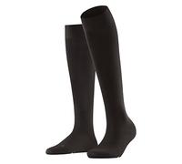 FALKE Women's Vitalizer W Kh Cotton With Compression 1 Pair Knee-High Socks, Brown Dark 5239, 4-5
