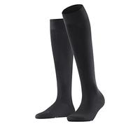 FALKE Women's Vitalizer W KH Cotton With Compression 1 Pair Knee-High Socks, Grey (Anthracite 3599), 5.5-6.5