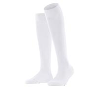 FALKE Women's Vitalizer W Kh Cotton With Compression 1 Pair Knee-High Socks, White 2009, 5.5-6.5