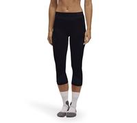 FALKE Women's Warm 3/4 W Ti Functional Yarn Quick Dry 1 Piece Base Layer Bottom, Black 3000, XL
