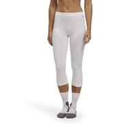 FALKE Women's Warm 3/4 W Ti Functional Yarn Quick Dry 1 Piece Base Layer Bottom, White 2860, L
