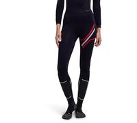 FALKE Women's Warm 3/4 W Ti Functional Yarn Quick Dry 1 Piece Base Layer Bottom, Black 3000 Iconic, XL