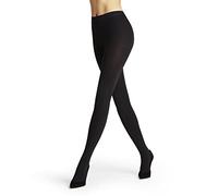 FALKE Women's Warm Deluxe 80 DEN W Ti Opaque Plain 1 Pair Tights, Black 3009, S-M