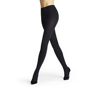FALKE Women's Warm Deluxe 80 DEN W Ti Opaque Plain 1 Pair Tights, Blue Marine 6179, XL
