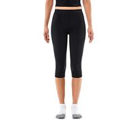 FALKE Women's Warm Impulse 3/4 Length Functional Tights Compression Thermal Underwear Black For Outdoor Sports In Winter Hiking Running Cycling Equestrian 1 Pair