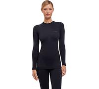 Falke Womens Warm Long Sleeved Tight Fit Shirt - Black