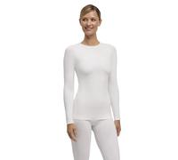 FALKE Women's Warm Round Neck W L/s Sh Functional Yarn Quick Dry 1 Piece Base Layer Top, White 2860, M