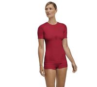 FALKE Women's Warm Round Neck W S/S TS Functional Yarn Quick Dry 1 Piece Base Layer Top, Red (Red 8644) - New - eco-Friendly, M