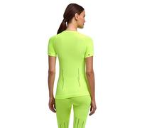 FALKE Women's Warm Round Neck W S/s Ts Functional Yarn Quick Dry 1 Piece Base Layer Top, Yellow Lightning 1690 Trend, M