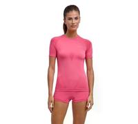 FALKE Women's Warm Round Neck W S/s Ts Functional Yarn Quick Dry Base Layer Top 1 Piece, Pink Fuchsia 8554, S