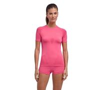 FALKE Women's Warm Round Neck W S/s Ts Functional Yarn Quick Dry Base Layer Top 1 Piece, Pink Fuchsia 8554, M