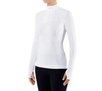 FALKE Women's Warm Tight Fit Zipped Longsleeved Base Layer Top, Thermal Underwear, White (White 2860), M (1 piece)
