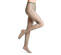 FALKE Women's Wicker Game W Ti Sheer Patterned Tights 1 piece, Green Sage 7538, M