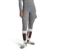 FALKE Women's Wool-Tech 3/4 W Ti Functional Yarn Quick Dry 1 Piece Base Layer Bottom, Grey Grey-Heather 3757, S