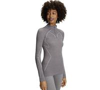 FALKE Women's Wool Tech. Base Layer Top, Thermal, Grey (Grey-Heather 3757), XL (1 Piece)