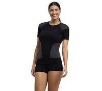 FALKE Women's Wool-Tech Light Protective W S/s Ts Functional Yarn Quick Dry 1 Piece Base Layer Top, Black 3000, XL