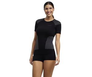 FALKE Women's Wool-Tech Light Protective W S/s Ts Functional Yarn Quick Dry 1 Piece Base Layer Top, Black 3000, S