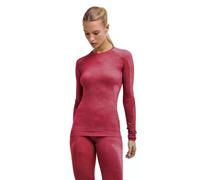 FALKE Women's Wool-Tech Light Round Neck W L/s Sh Wool Functional Yarn Quick Dry Base Layer Top 1 piece, Red Ruby 8830, S