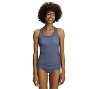 FALKE Women's Wool-Tech Light W S/l Sh Functional Yarn Quick Dry 1 Piece Base Layer Top, Blue Capitain 6751, XL